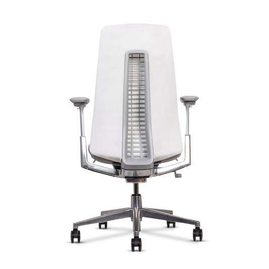 Haworth Fern Ergonomic Office Chair Renewed | Wave Suspension Back | 4D Arms | Adjustable Seat | Total Back Support | Breathable Mesh