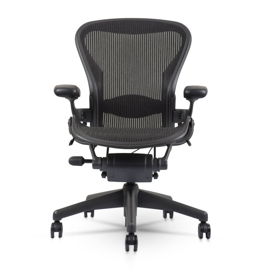 Herman Miller Classic Aeron Chair | Black | Size B (Renewed) - chairorama